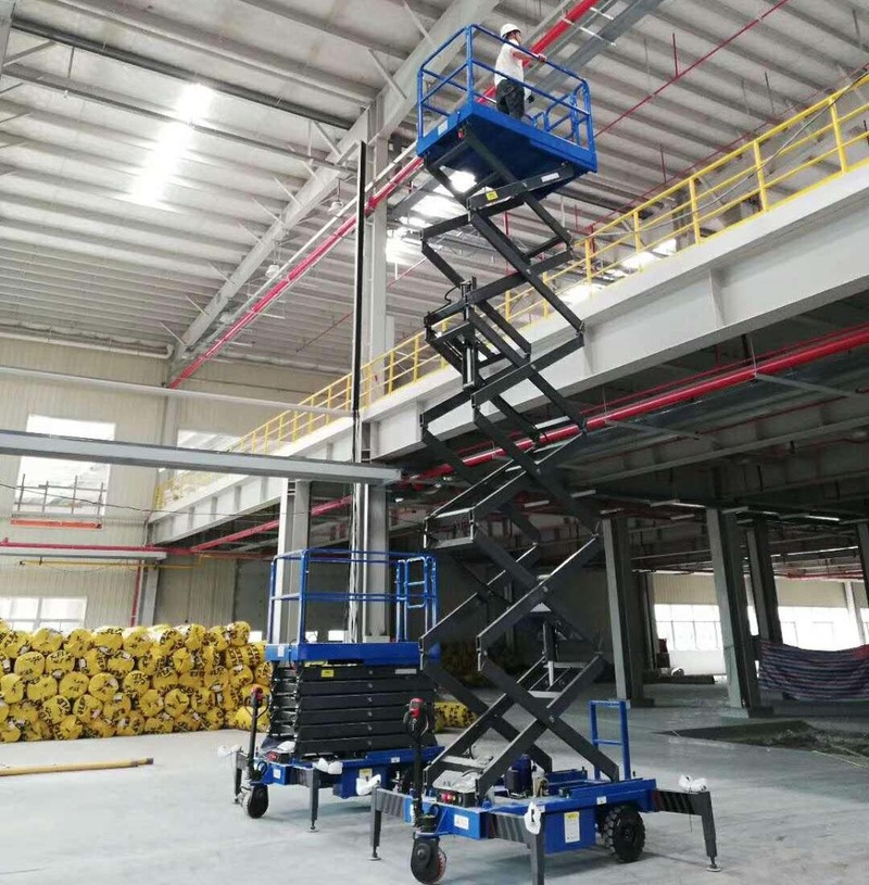 甘南助力行走剪叉式高空作业平台
